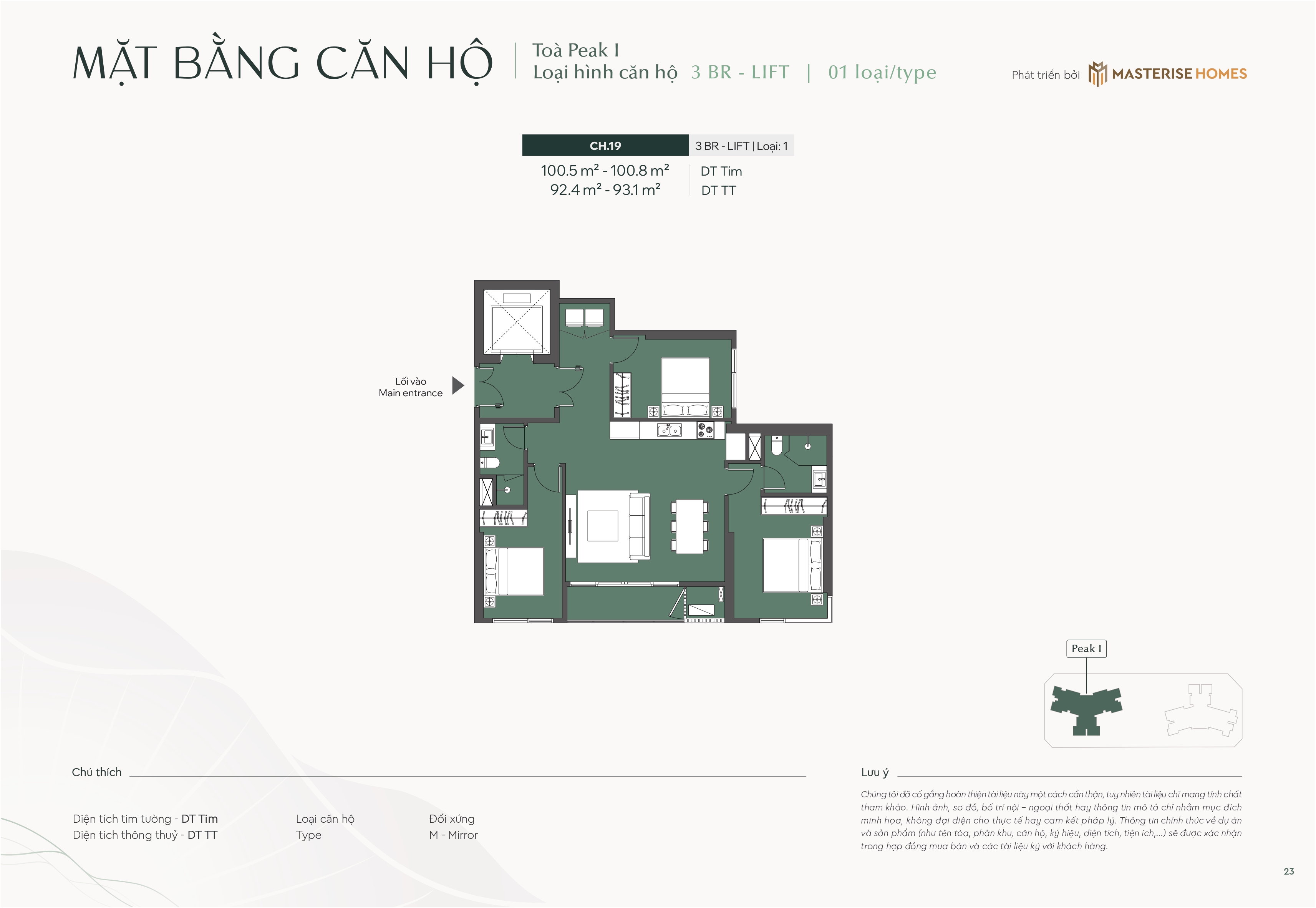 Căn hộ 3PN - thang máy riêng - ảnh 8