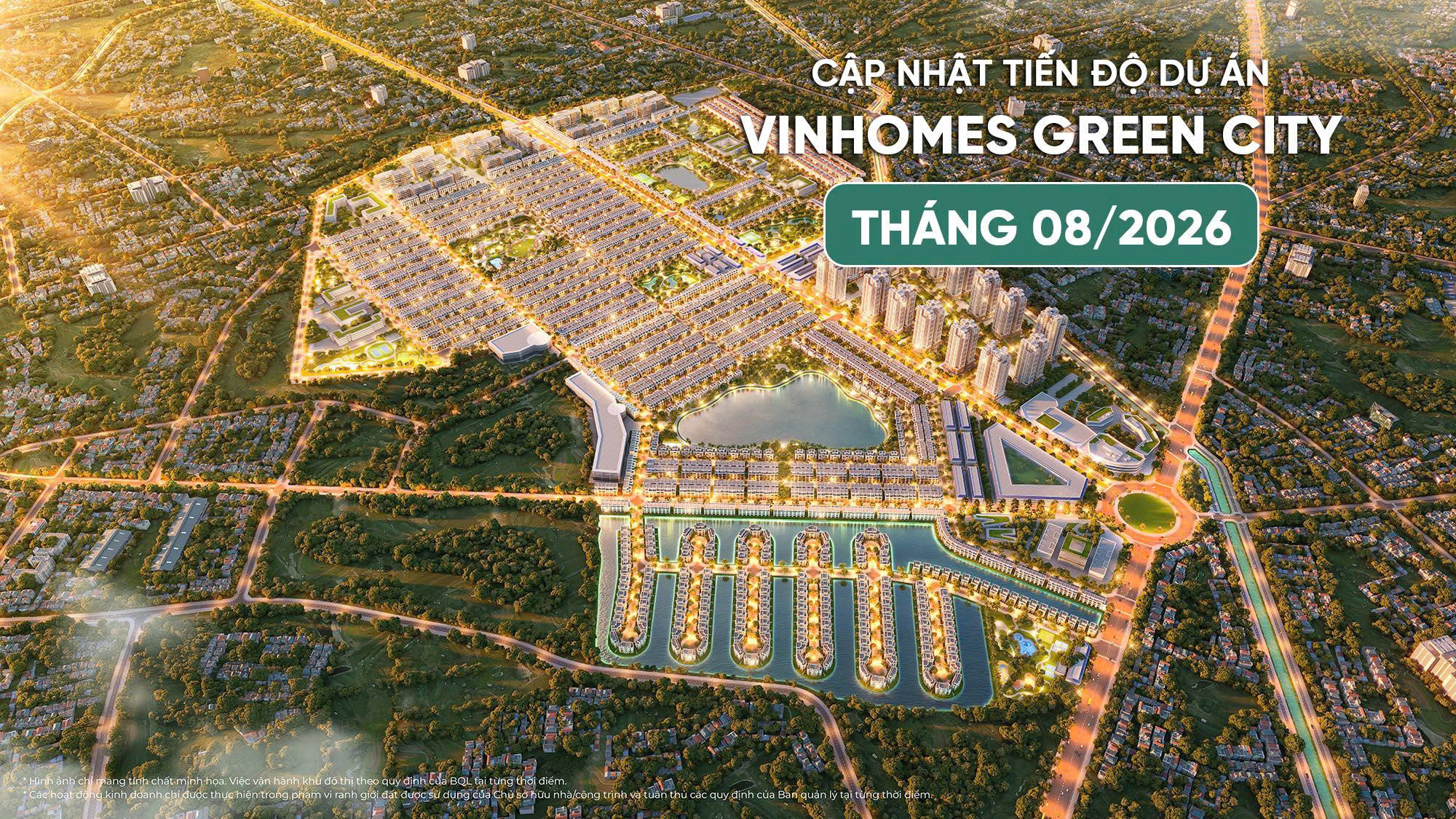 CẬP NHẬT TIẾN ĐỘ VINHOMES GREEN CITY T8/2026