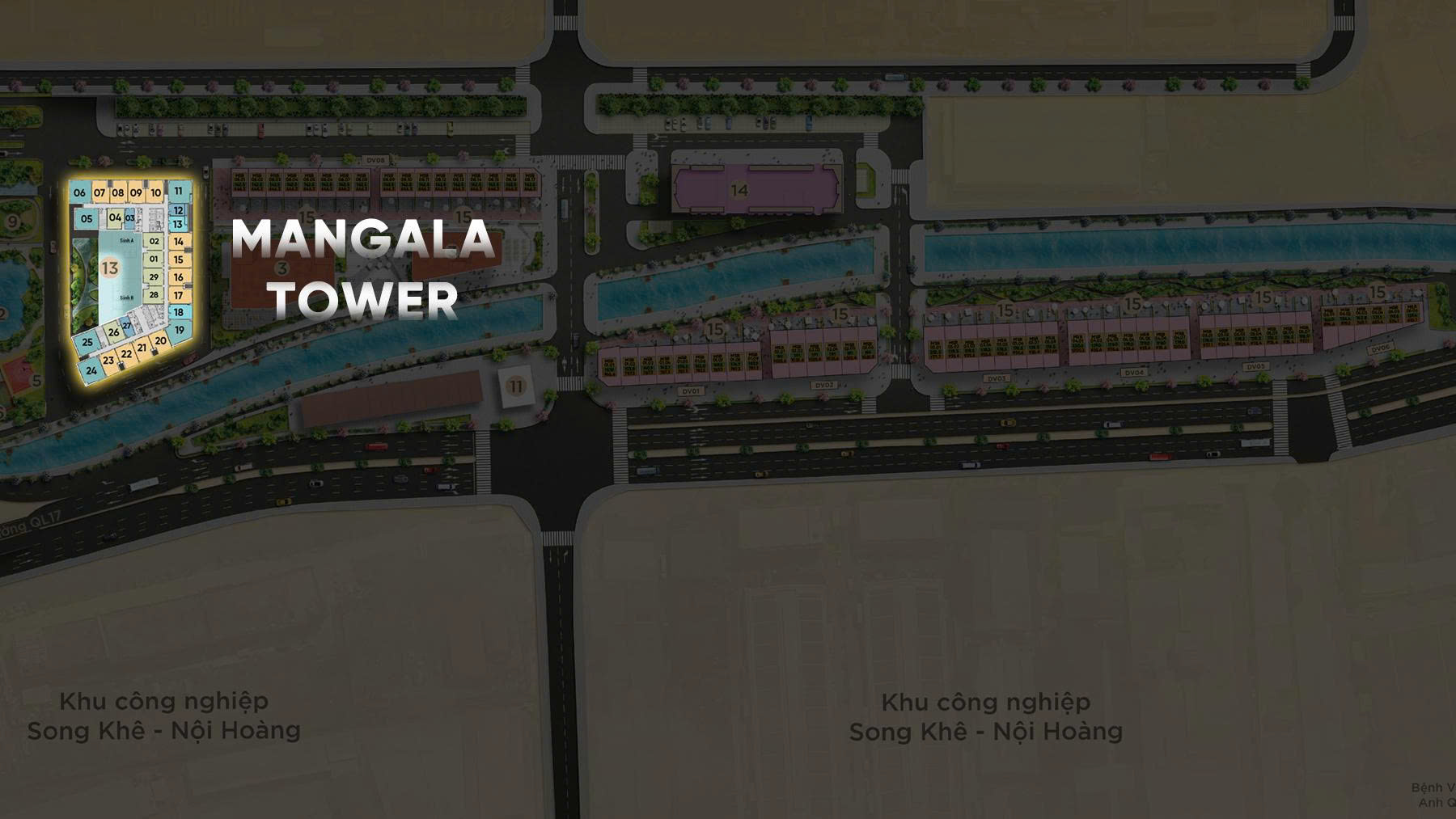 Mặt bằng TOÀ M- MANGALA TOWER - TOÀ M- MANGALA TOWER
