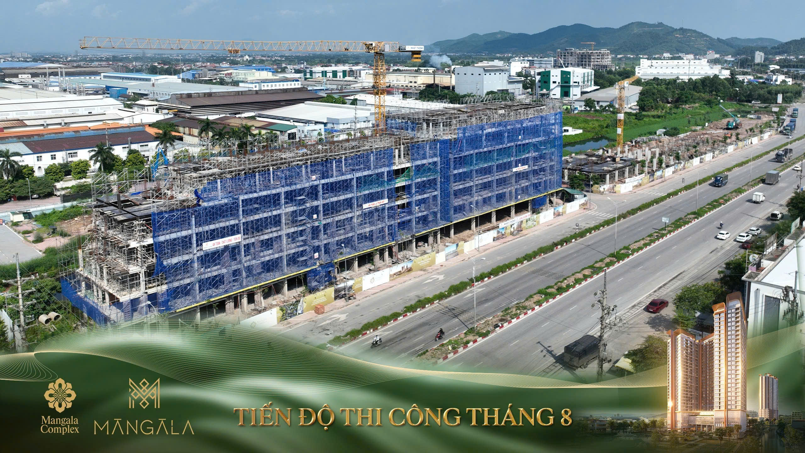Tiến độ thi công Mangala Complex tháng 8/2026.