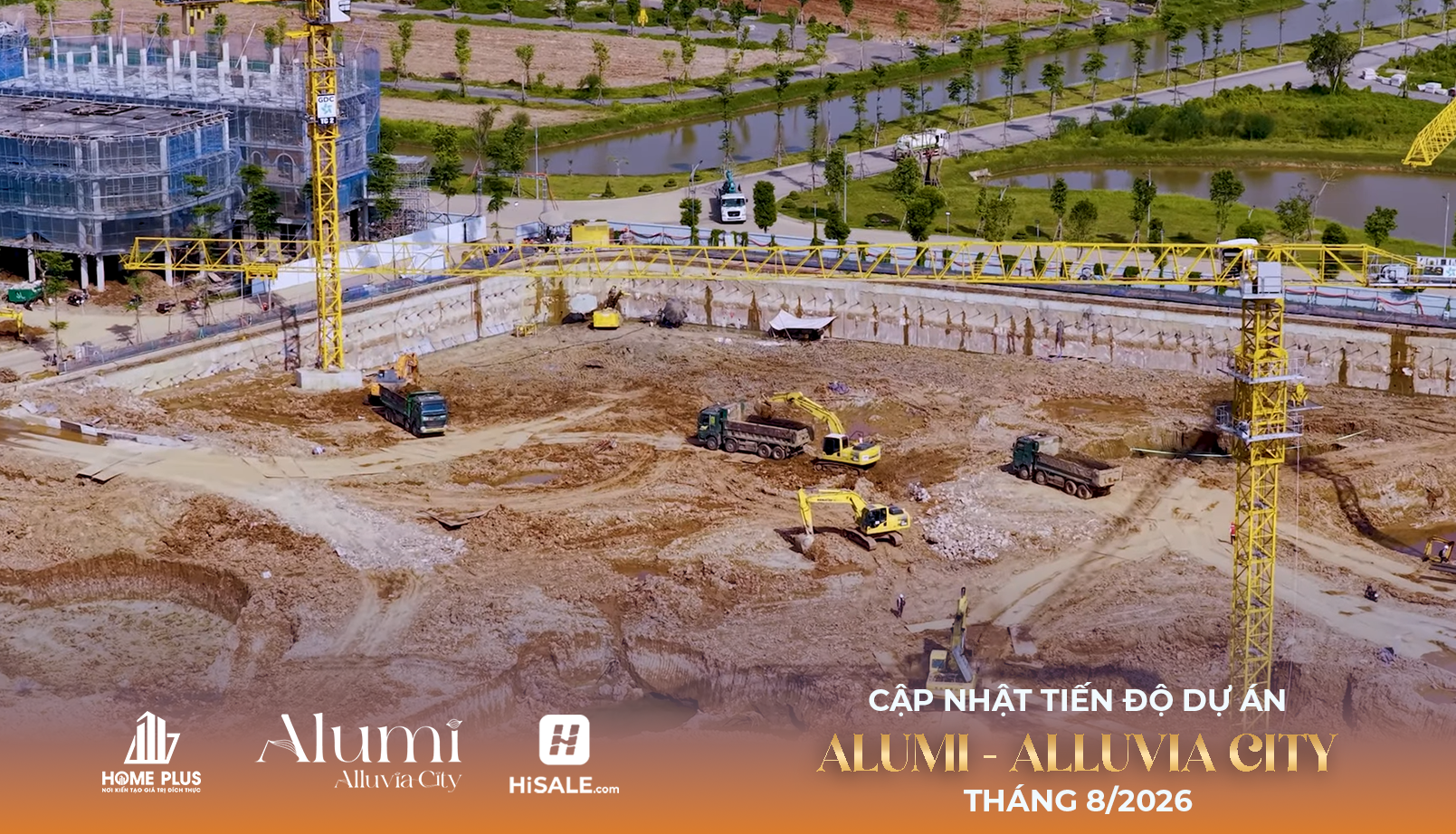 Tiến độ dự án Alumi cao tầng T8/2026