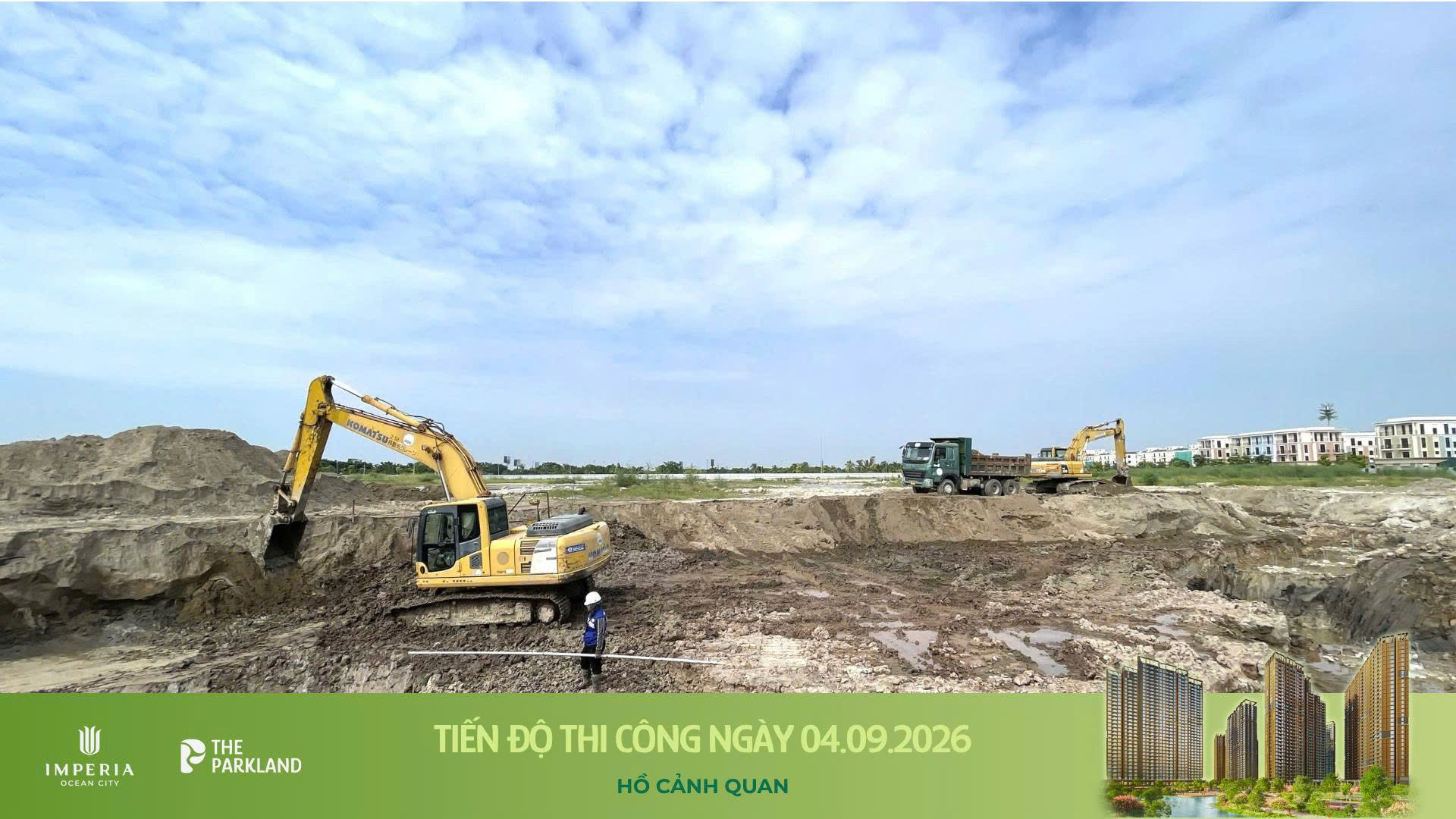 Công trường The Parkland 04/09/2026