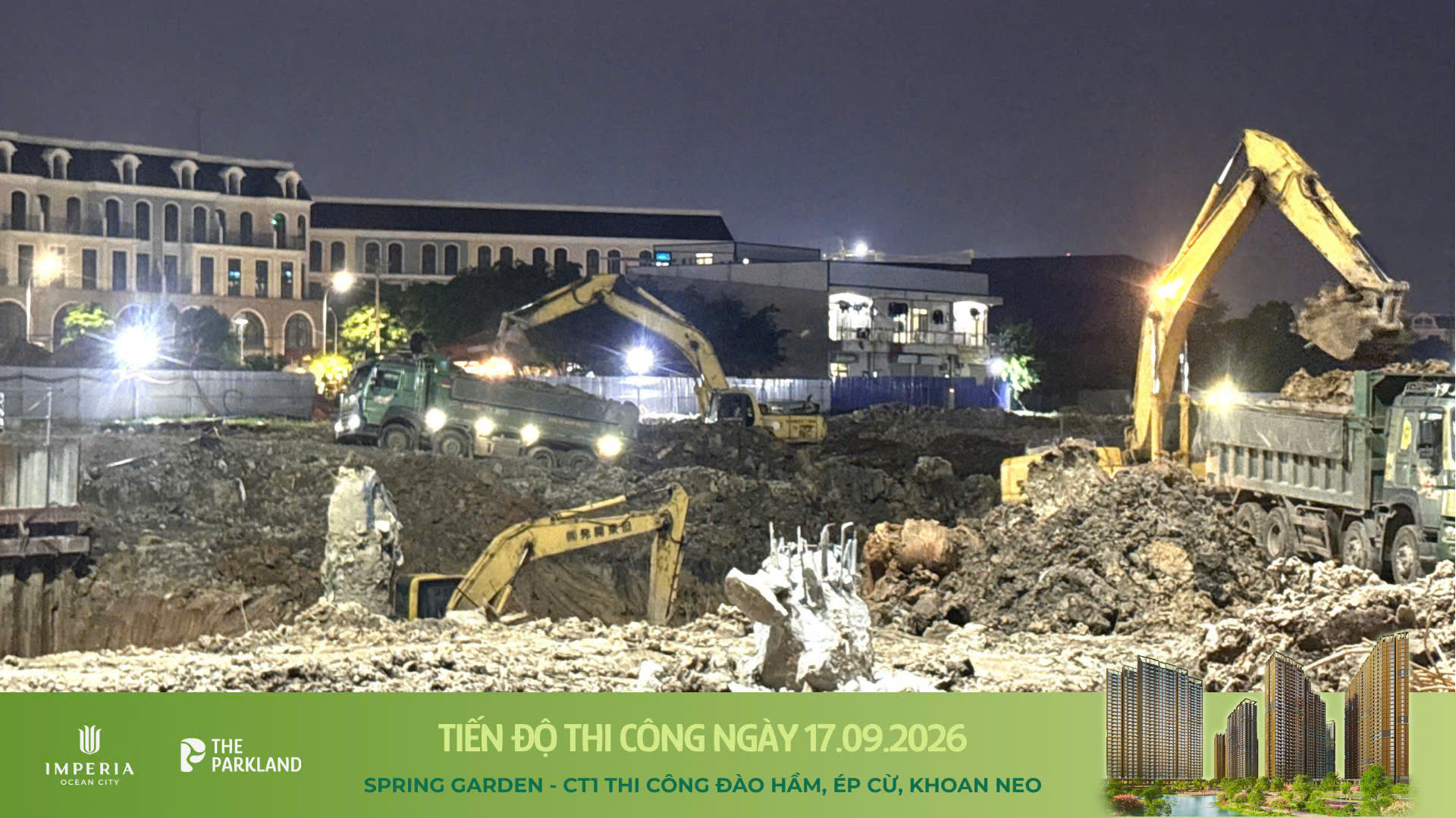 Công trường The Parkland 17/09/2026