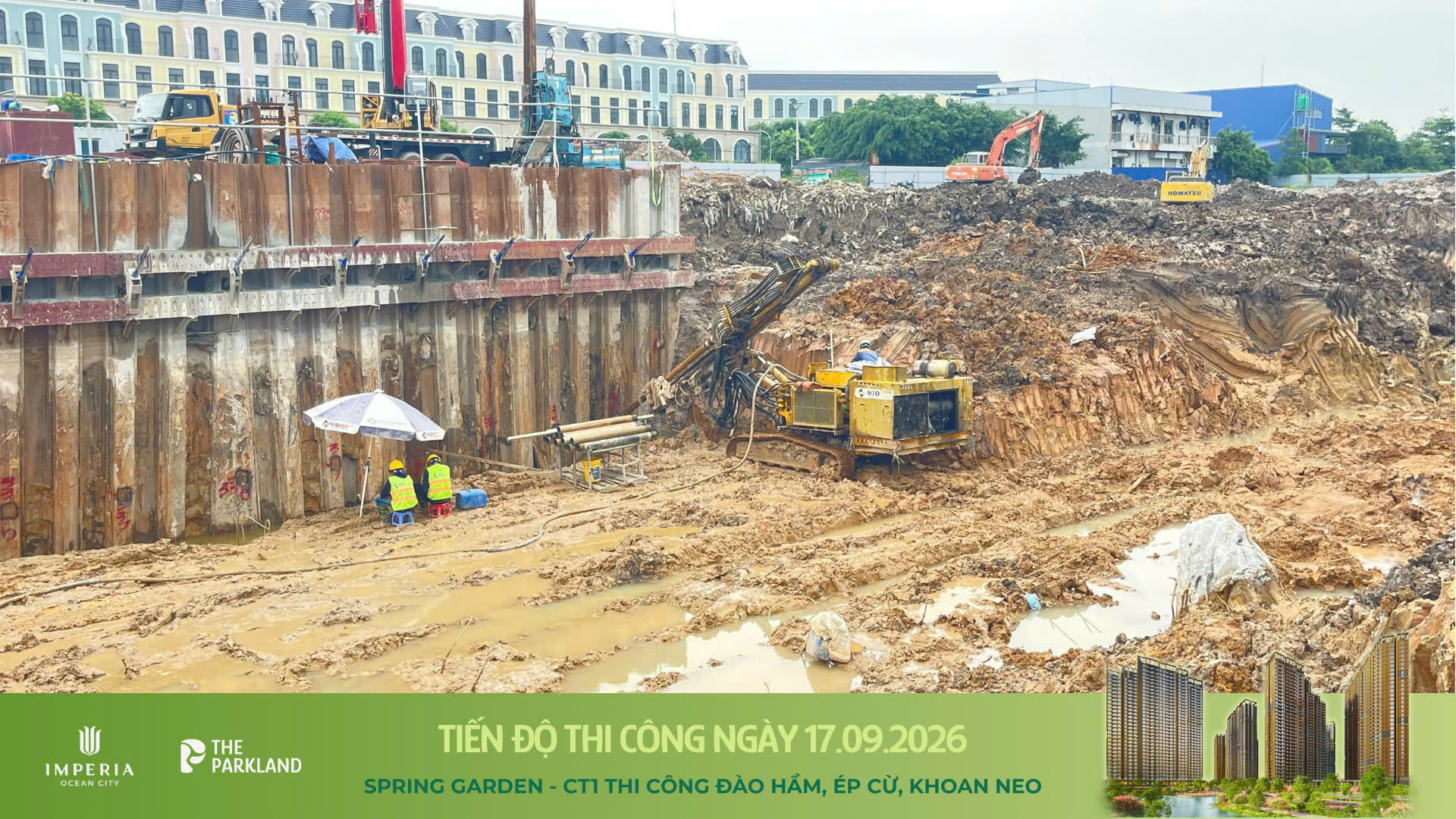 Công trường The Parkland 17/09/2026