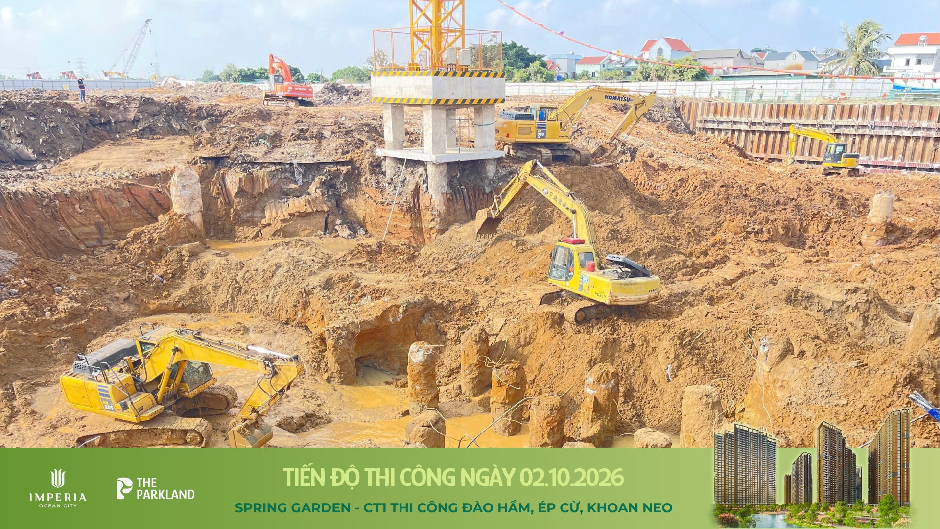 Công trường The Parkland Tháng 10/2026