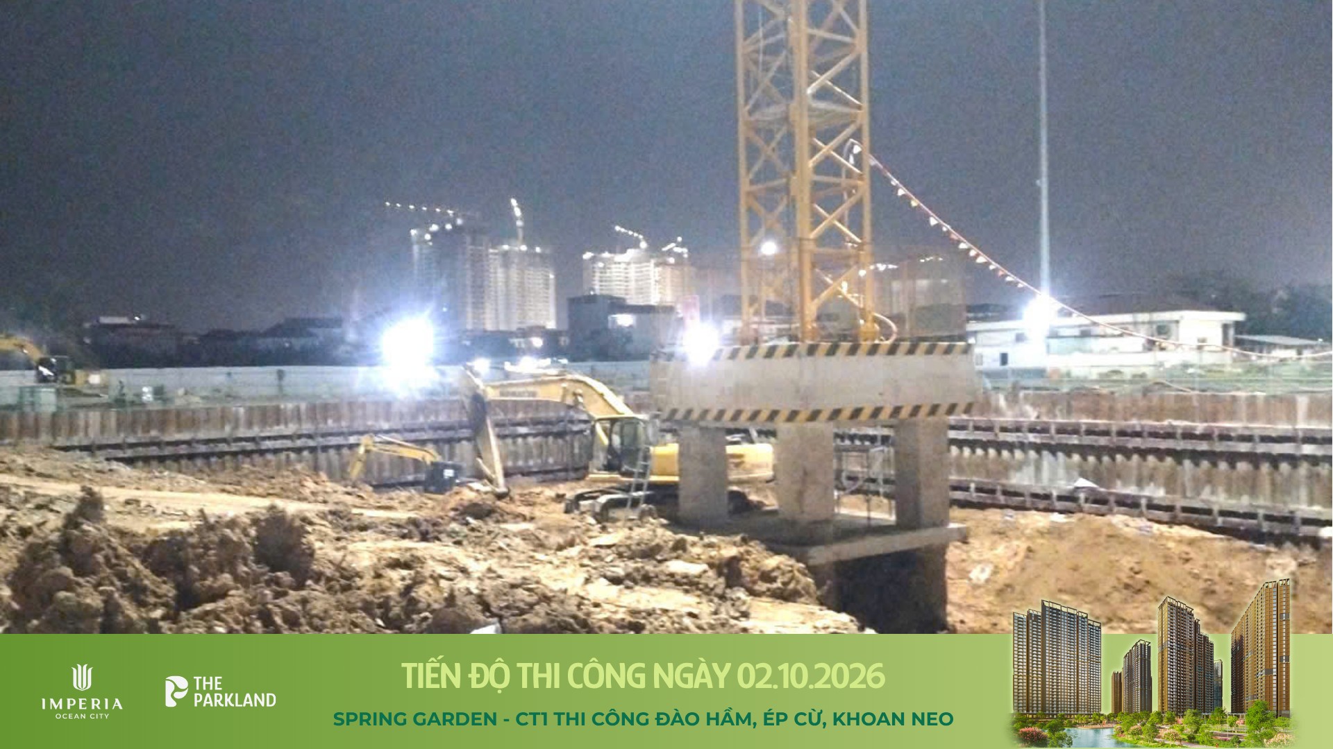 Công trường The Parkland Tháng 10/2026