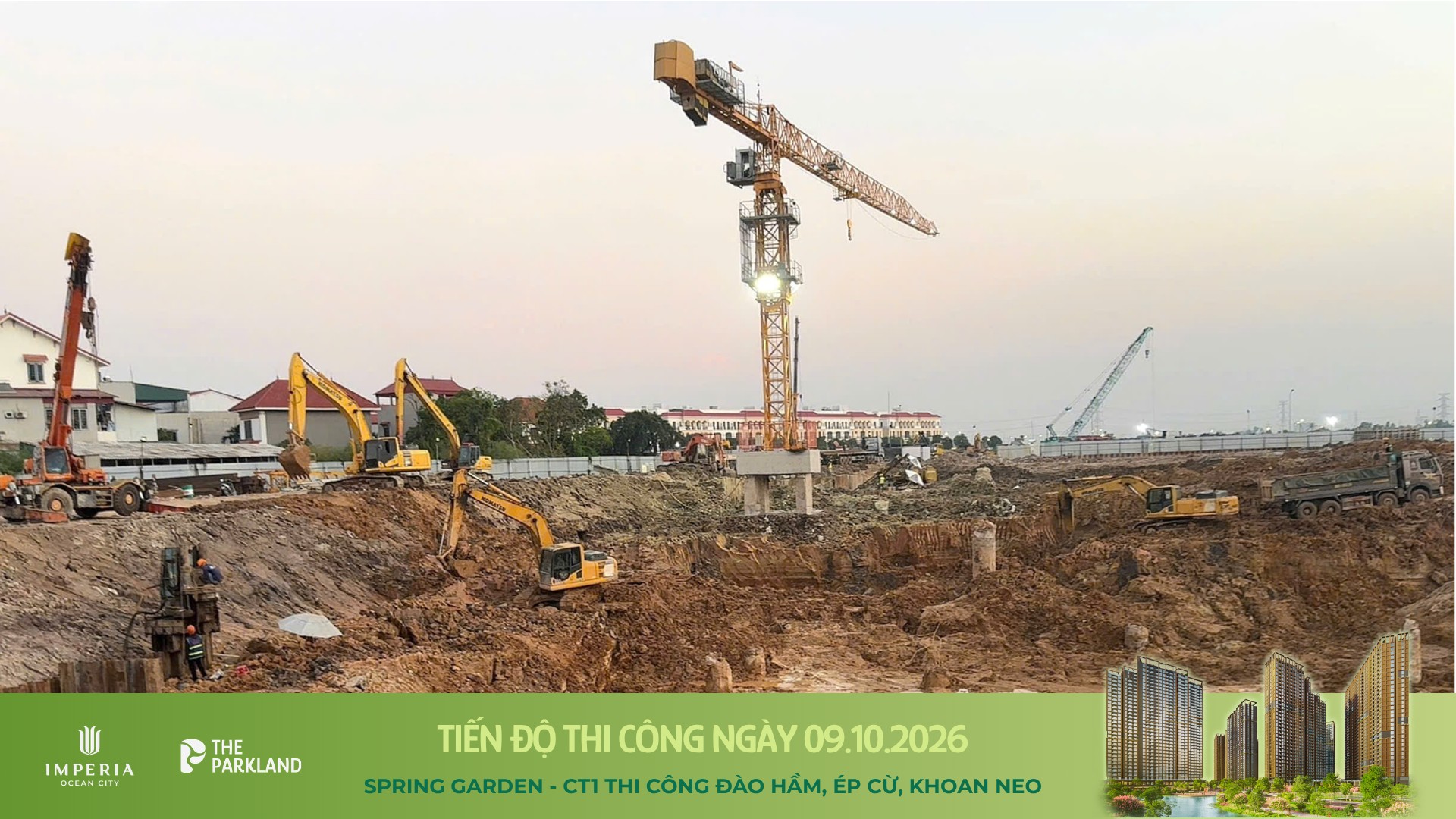 Công trường The Parkland Tháng 10/2026