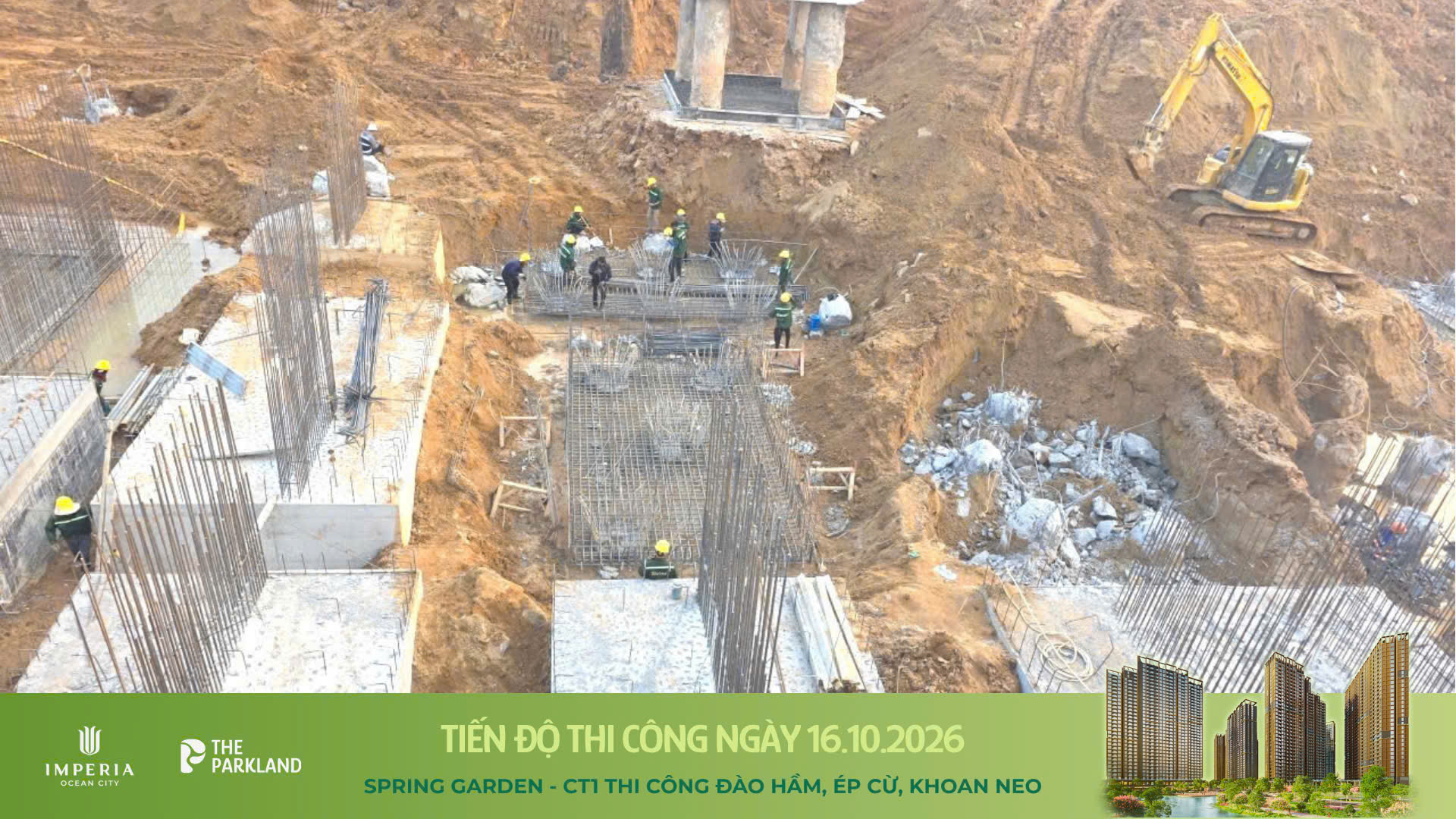 Công trường The Parkland Tháng 10/2026