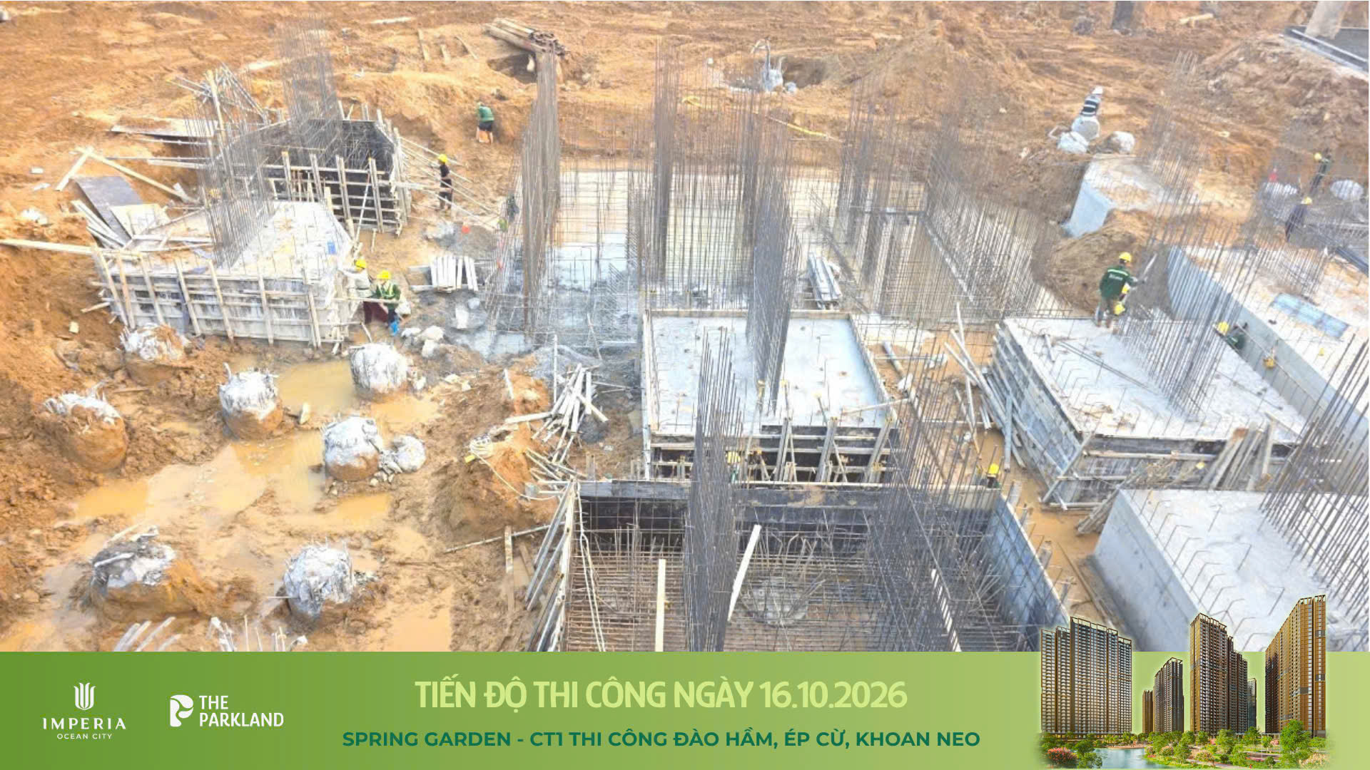 Công trường The Parkland Tháng 10/2026