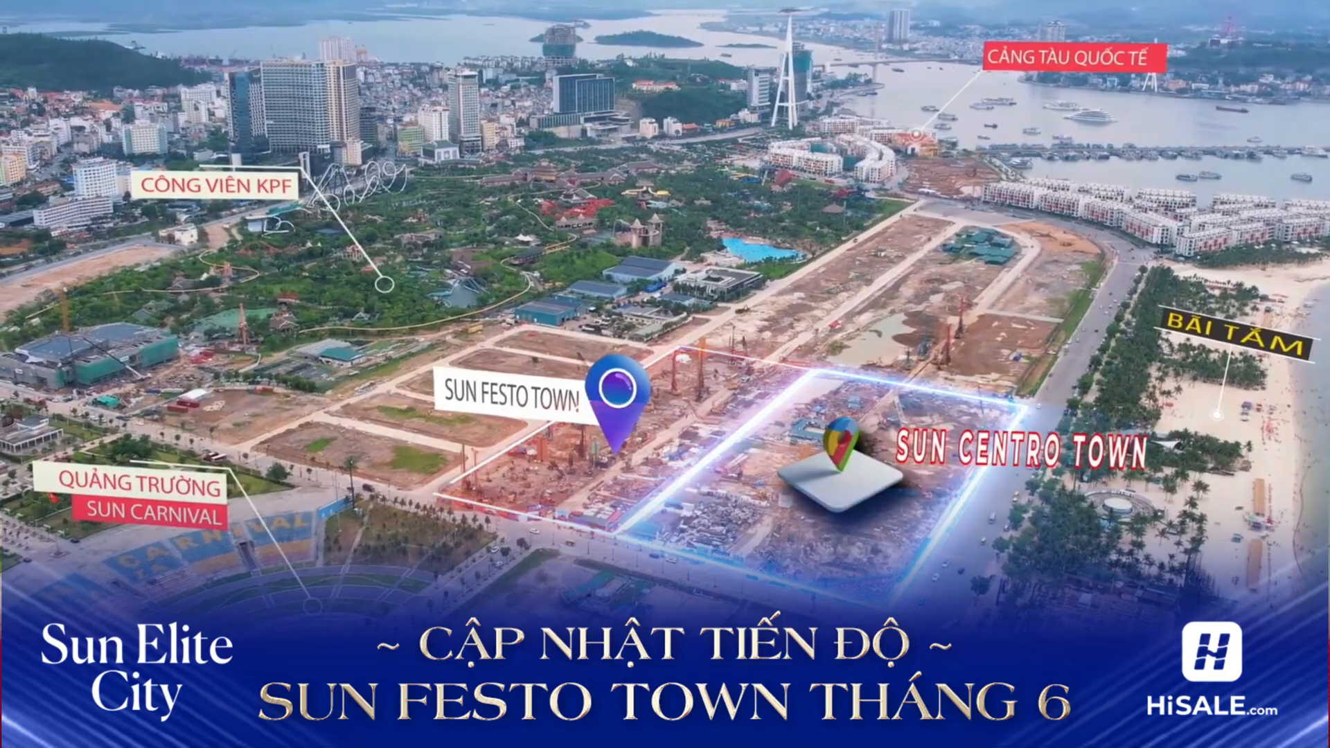 Tiến độ dự án Sun Centro Town