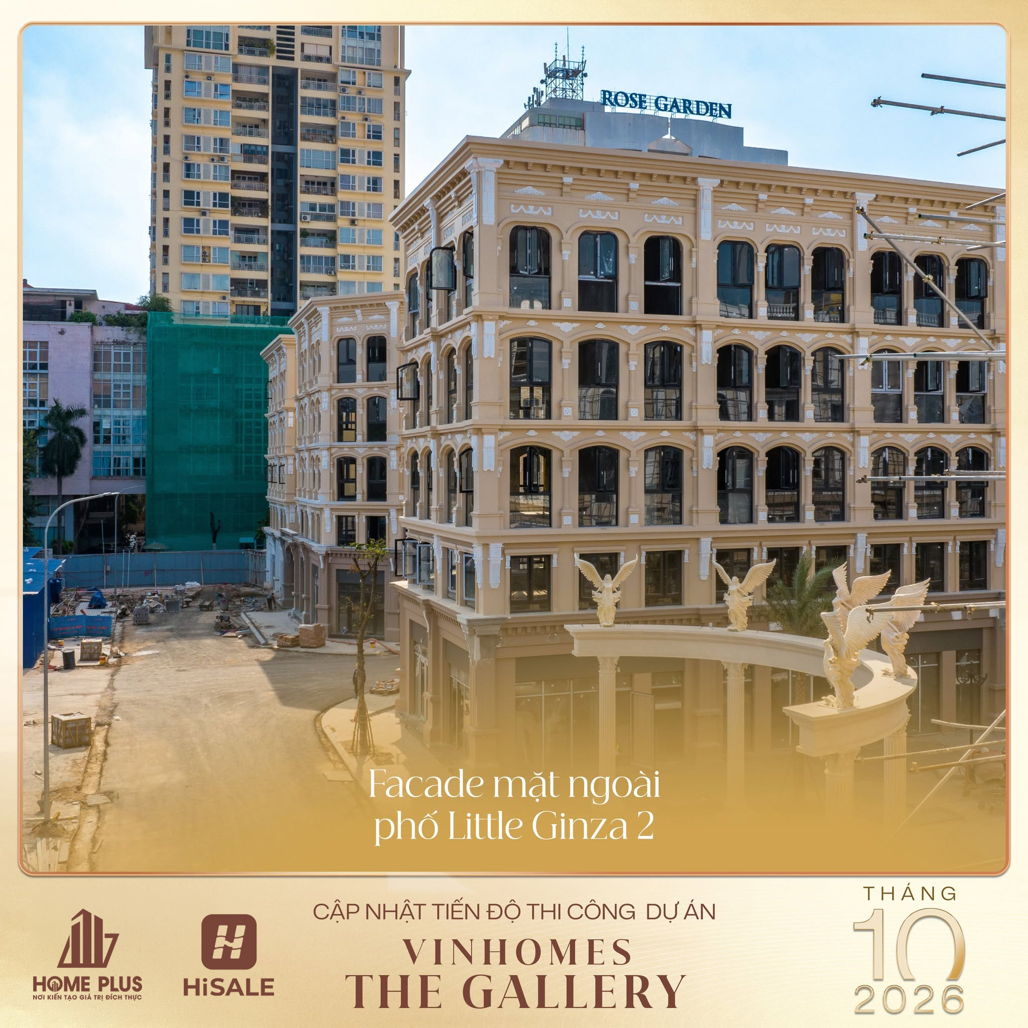 CẬP NHẬT TIẾN ĐỘ VINHOMES THE GALLERY GIẢNG VÕ THÁNG 10/2026