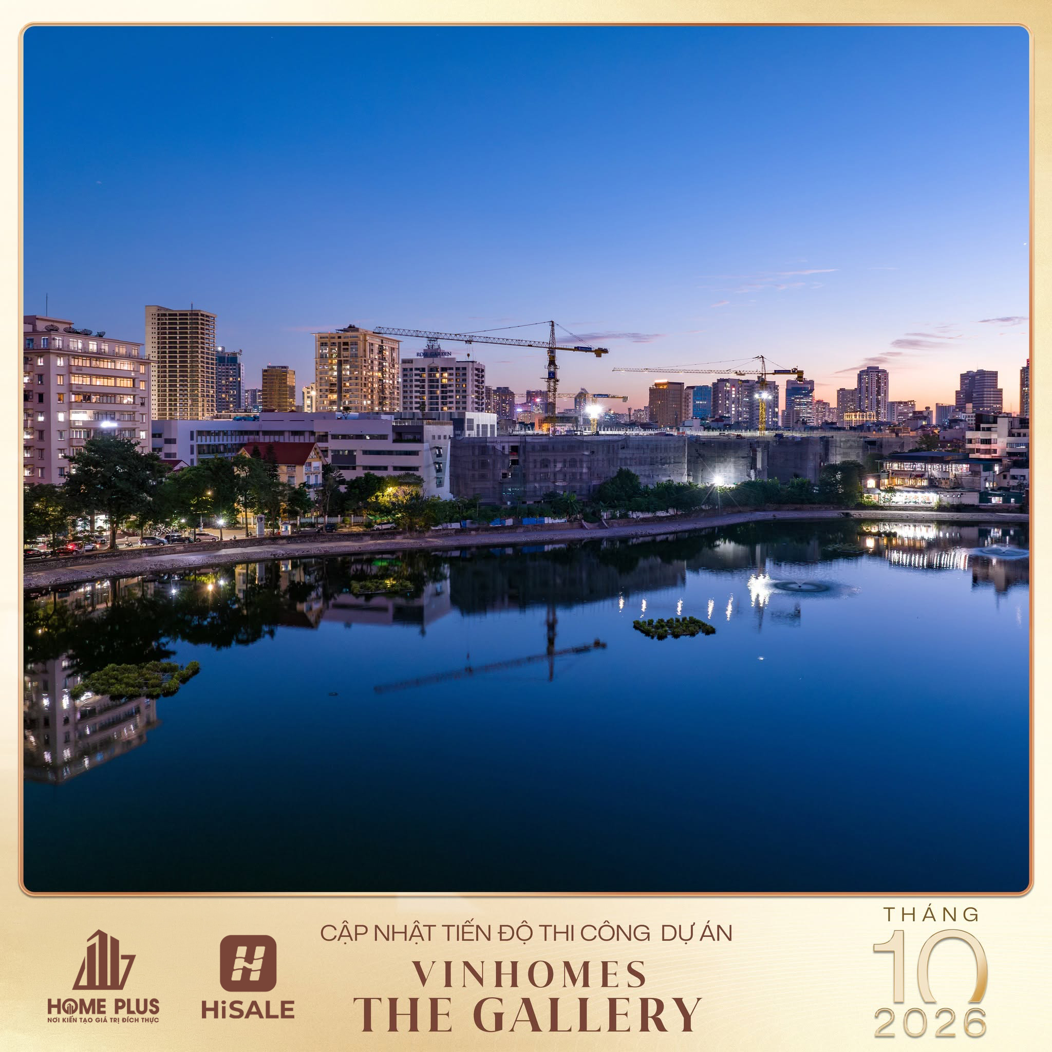 CẬP NHẬT TIẾN ĐỘ VINHOMES THE GALLERY GIẢNG VÕ THÁNG 10/2026