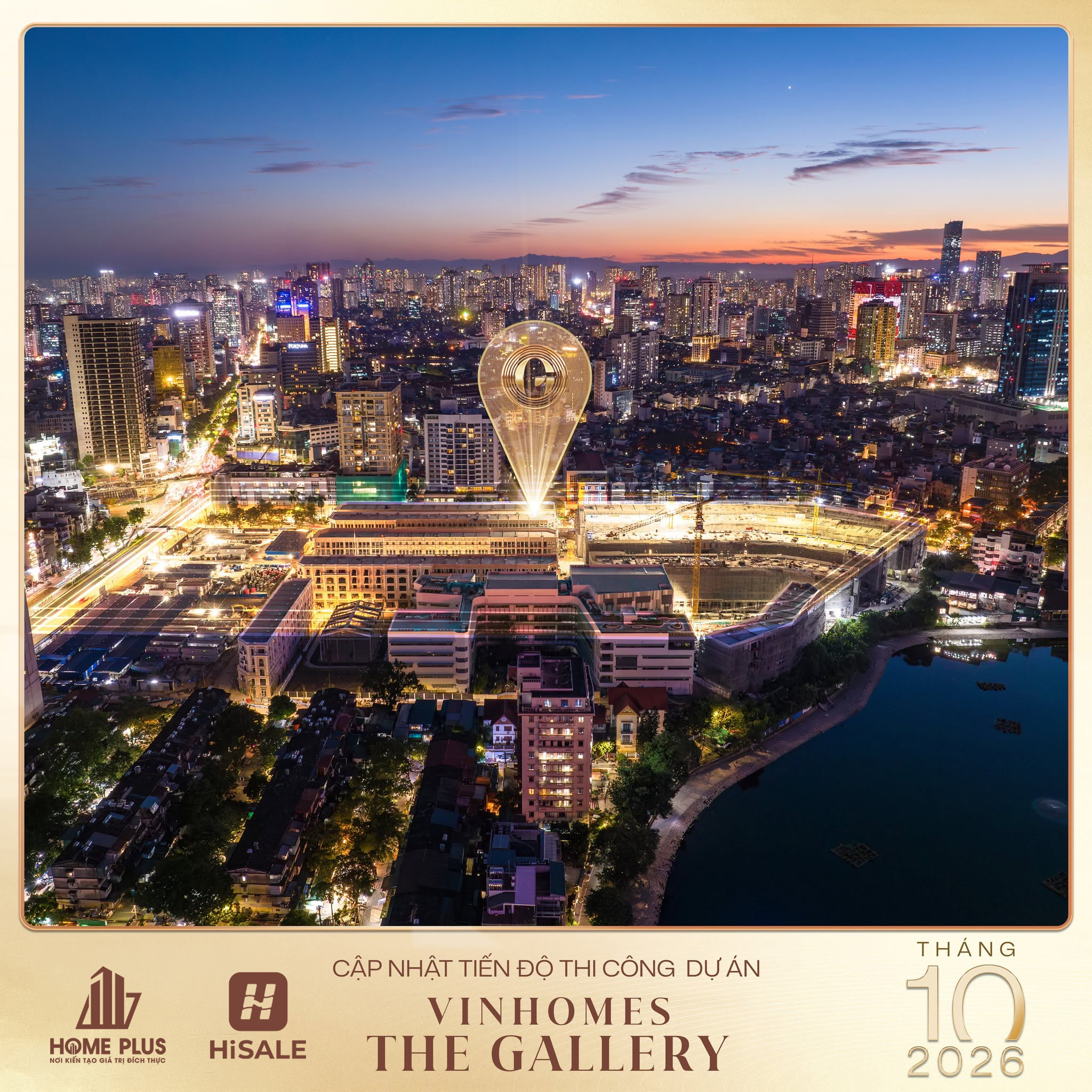 CẬP NHẬT TIẾN ĐỘ VINHOMES THE GALLERY GIẢNG VÕ THÁNG 10/2026