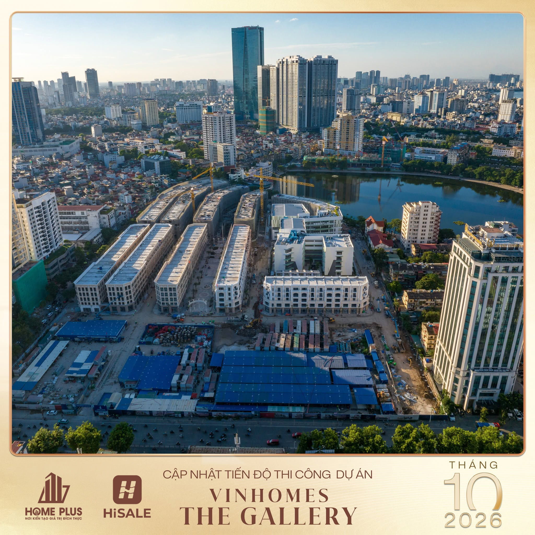 CẬP NHẬT TIẾN ĐỘ VINHOMES THE GALLERY GIẢNG VÕ THÁNG 10/2026