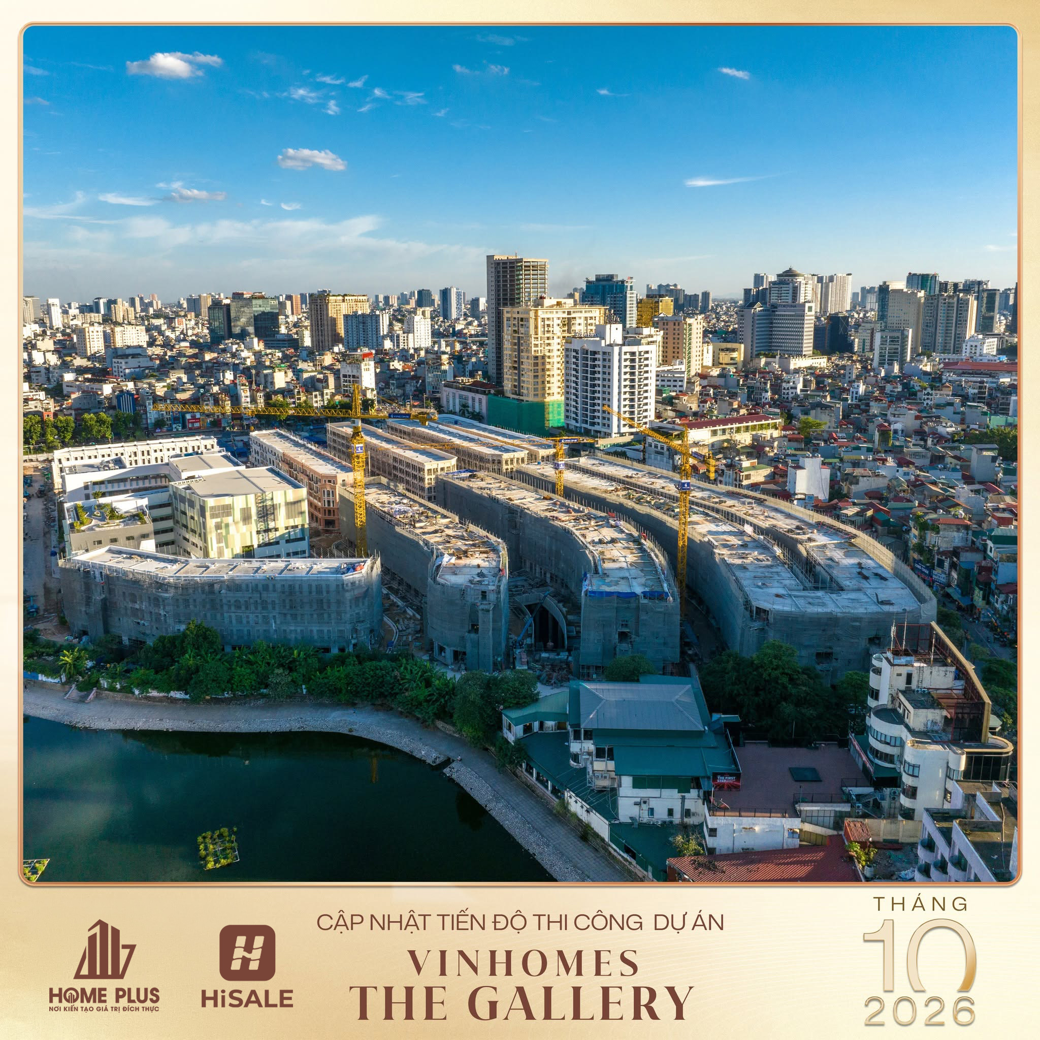 CẬP NHẬT TIẾN ĐỘ VINHOMES THE GALLERY GIẢNG VÕ THÁNG 10/2026