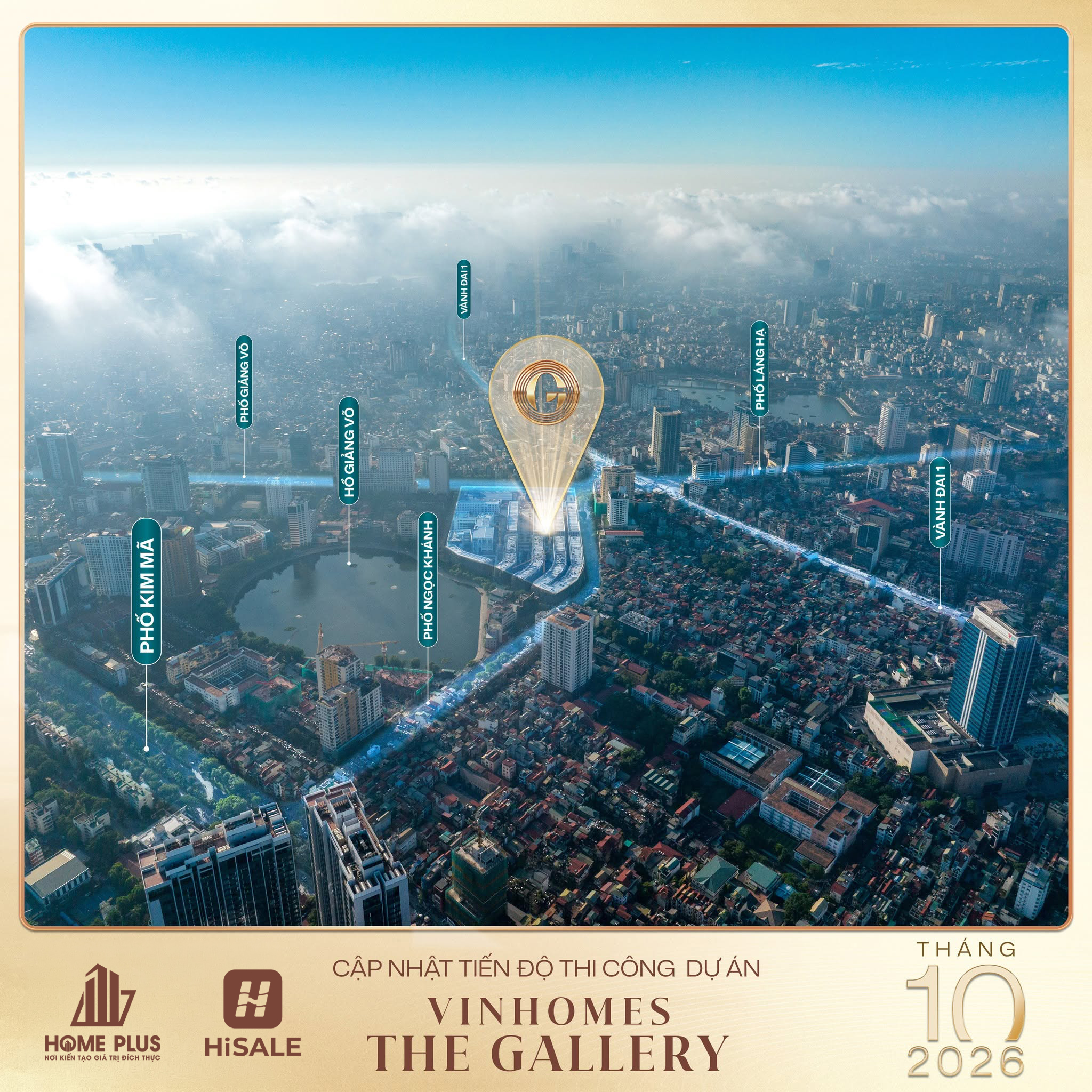 CẬP NHẬT TIẾN ĐỘ VINHOMES THE GALLERY GIẢNG VÕ THÁNG 10/2026