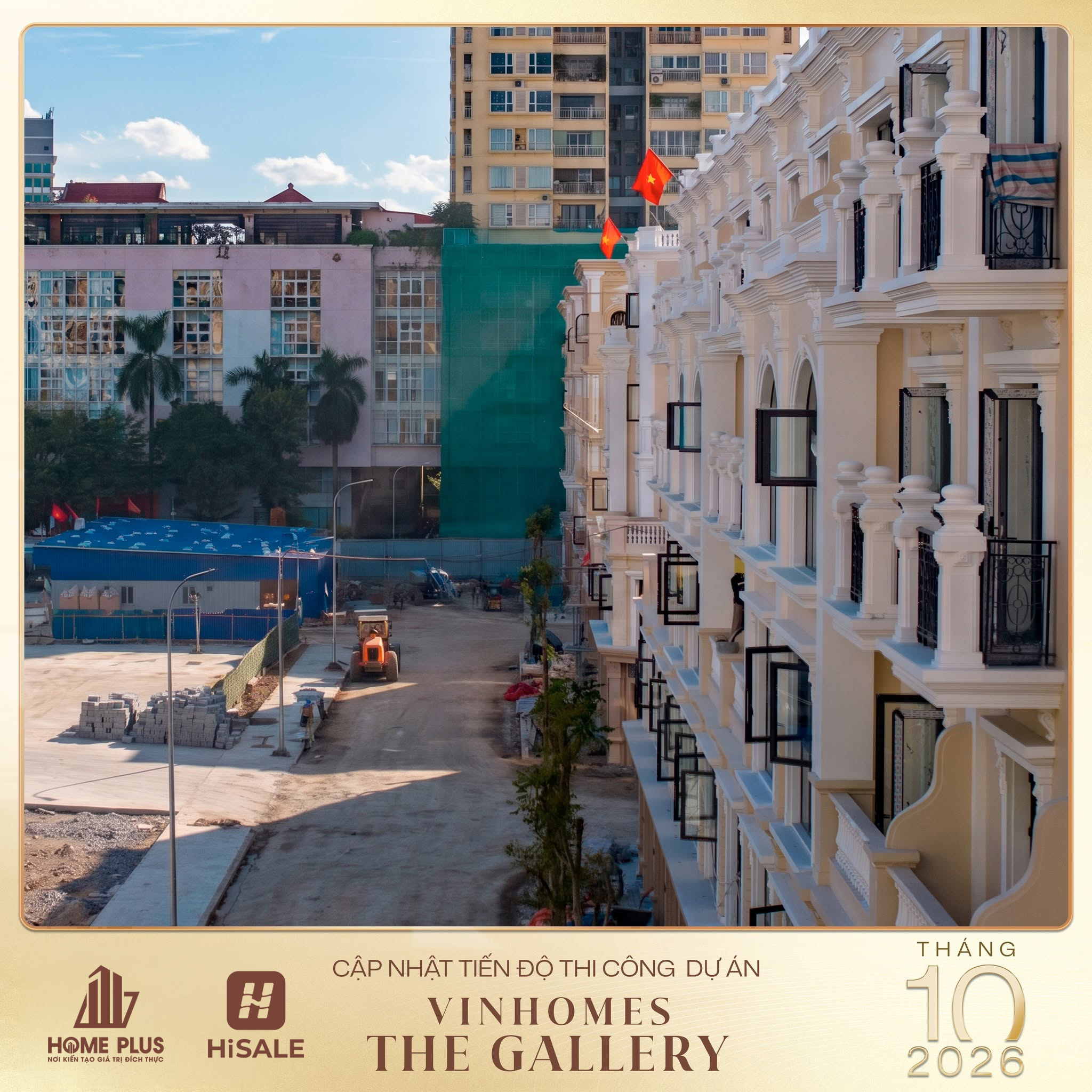 CẬP NHẬT TIẾN ĐỘ VINHOMES THE GALLERY GIẢNG VÕ THÁNG 10/2026