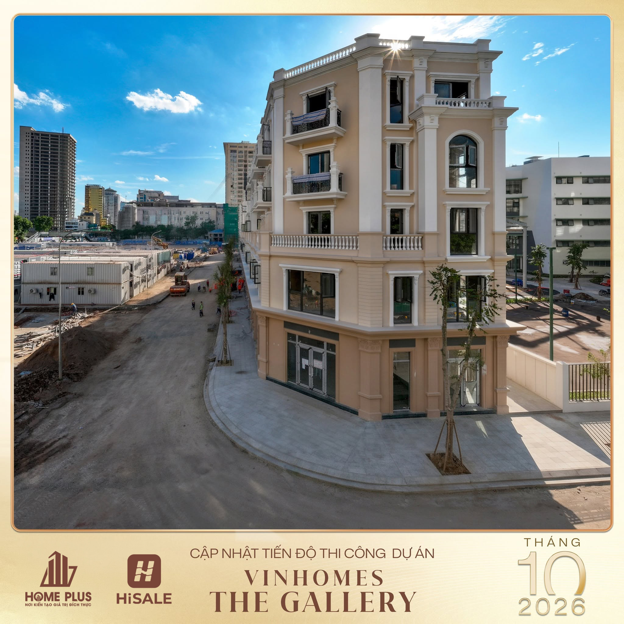 CẬP NHẬT TIẾN ĐỘ VINHOMES THE GALLERY GIẢNG VÕ THÁNG 10/2026
