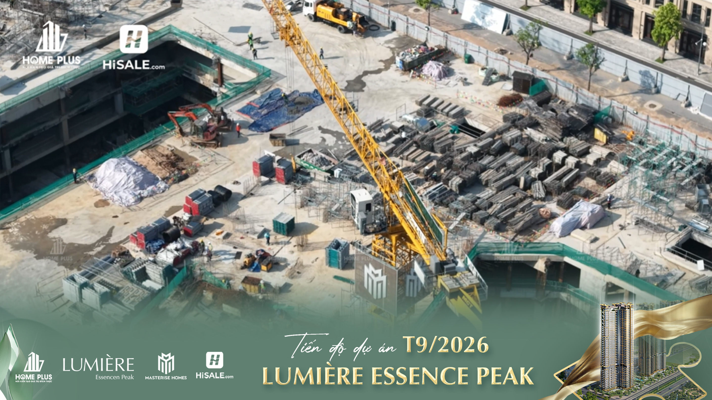 CẬP NHẬT TIẾN ĐỘ T9/2026 LUMIÈRE ESSENCE PEAK
