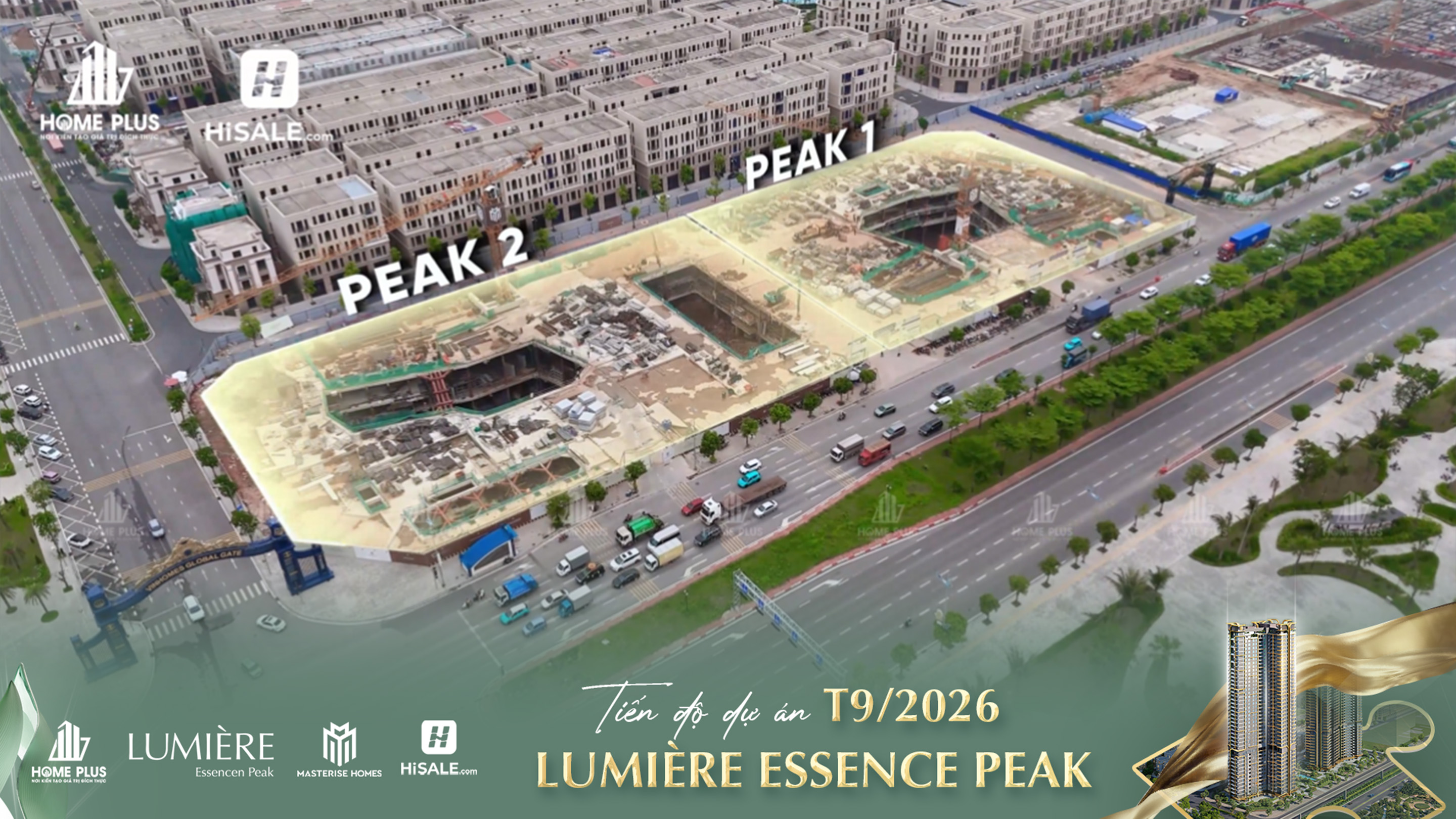 CẬP NHẬT TIẾN ĐỘ T9/2026 LUMIÈRE ESSENCE PEAK