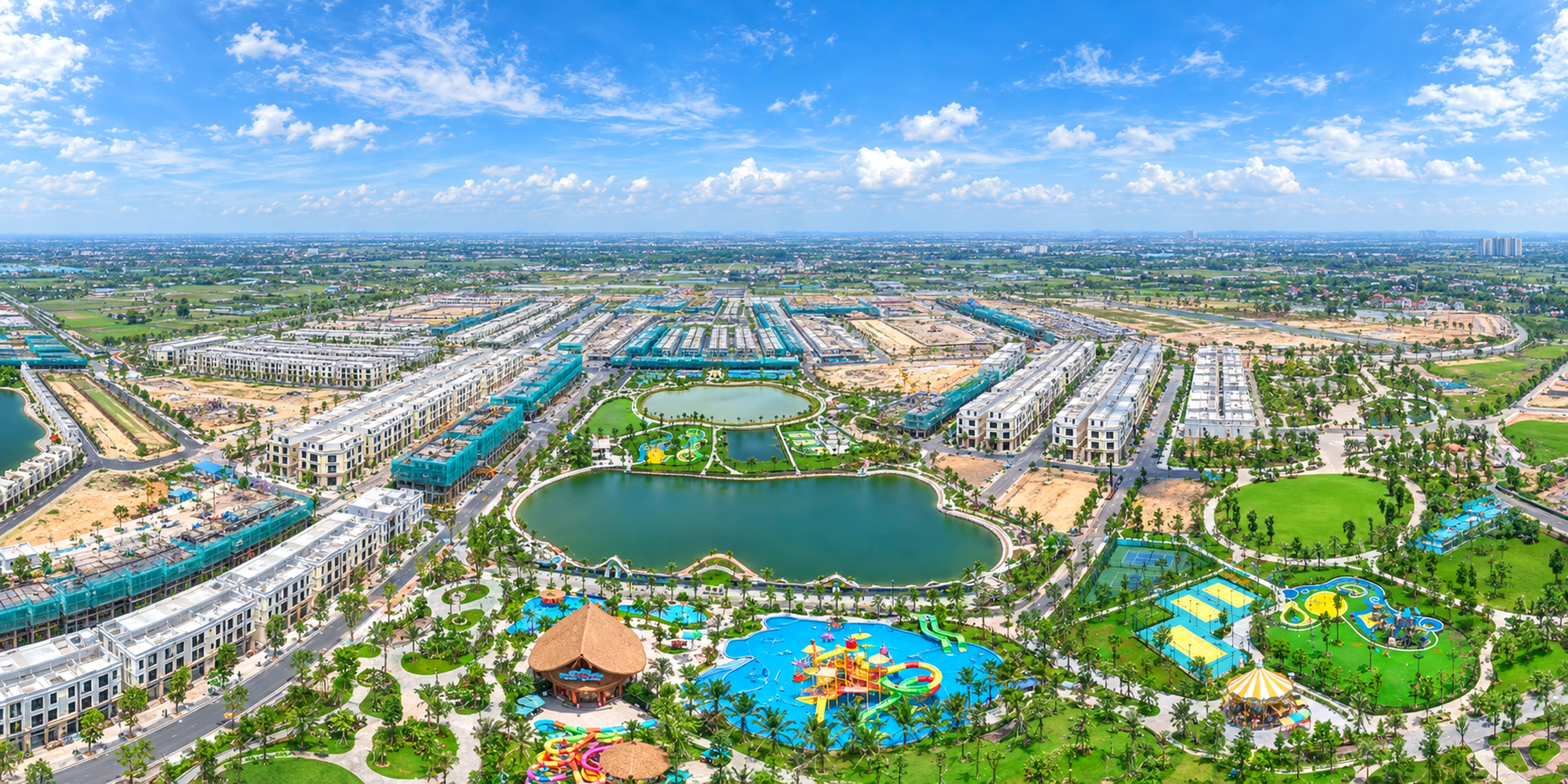 Cập nhật tiến độ 360 tháng 7 Vinhomes Green City